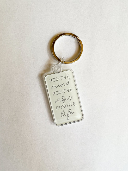 Positive Vibes Keychain